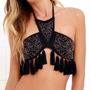 Beach Riot Tassel Bikini Top